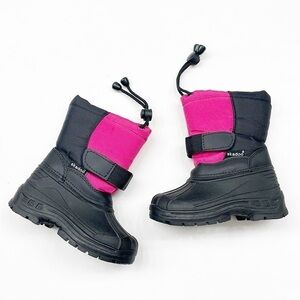 Skadoo "Snow Goer" black/pink baby girls snow boots